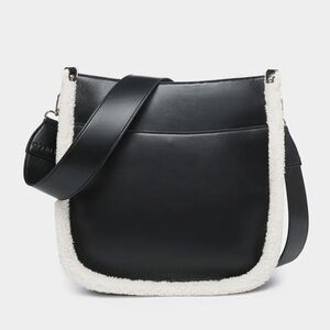ShopEvelynne Black and Cream Crossbody Bag